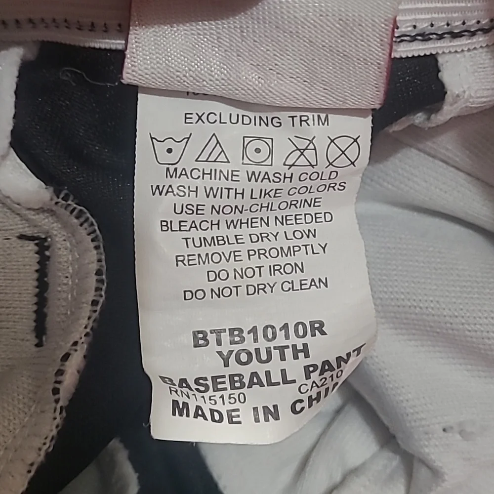BOY'S RAWLINGS BASEBALL PANTS